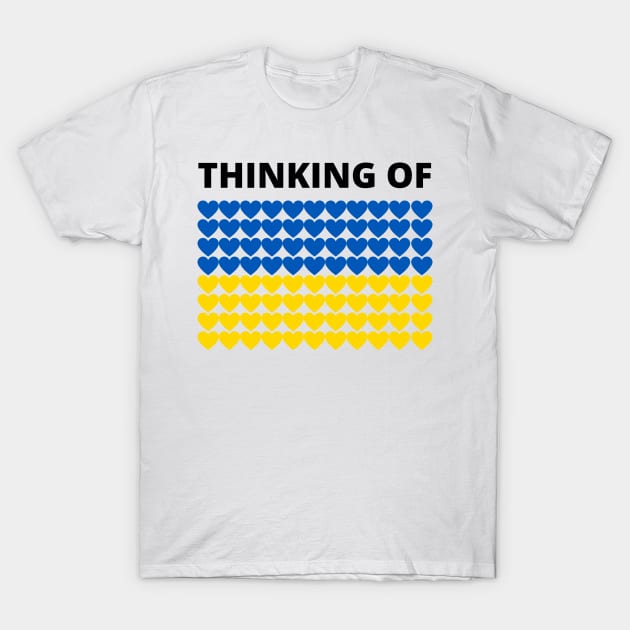 Thinking of Ukraine T-Shirt by MindBoggling